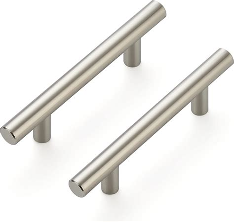 brushed steel cabinet hardware|stainless steel cabinet pulls.